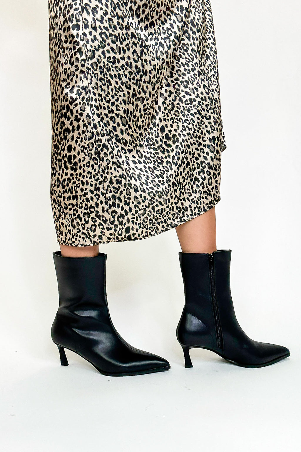 Haute Point Heeled Ankle Booties - FINAL SALE - Madison and Mallory