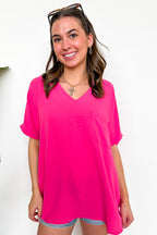 Have It Here V-Neck Pocket Airflow Top - BACK IN STOCK - Madison and Mallory
