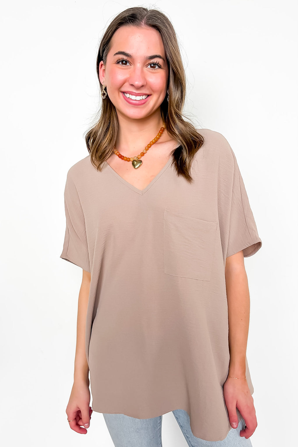 Have It Here V-Neck Pocket Airflow Top - BACK IN STOCK