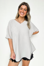  Have it Here V-Neck Pocket Top | BACK IN STOCK + NEW COLORS - Madison and Mallory