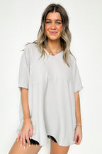 Bone / S Have It Here V-Neck Pocket Airflow Top - BACK IN STOCK - Madison and Mallory