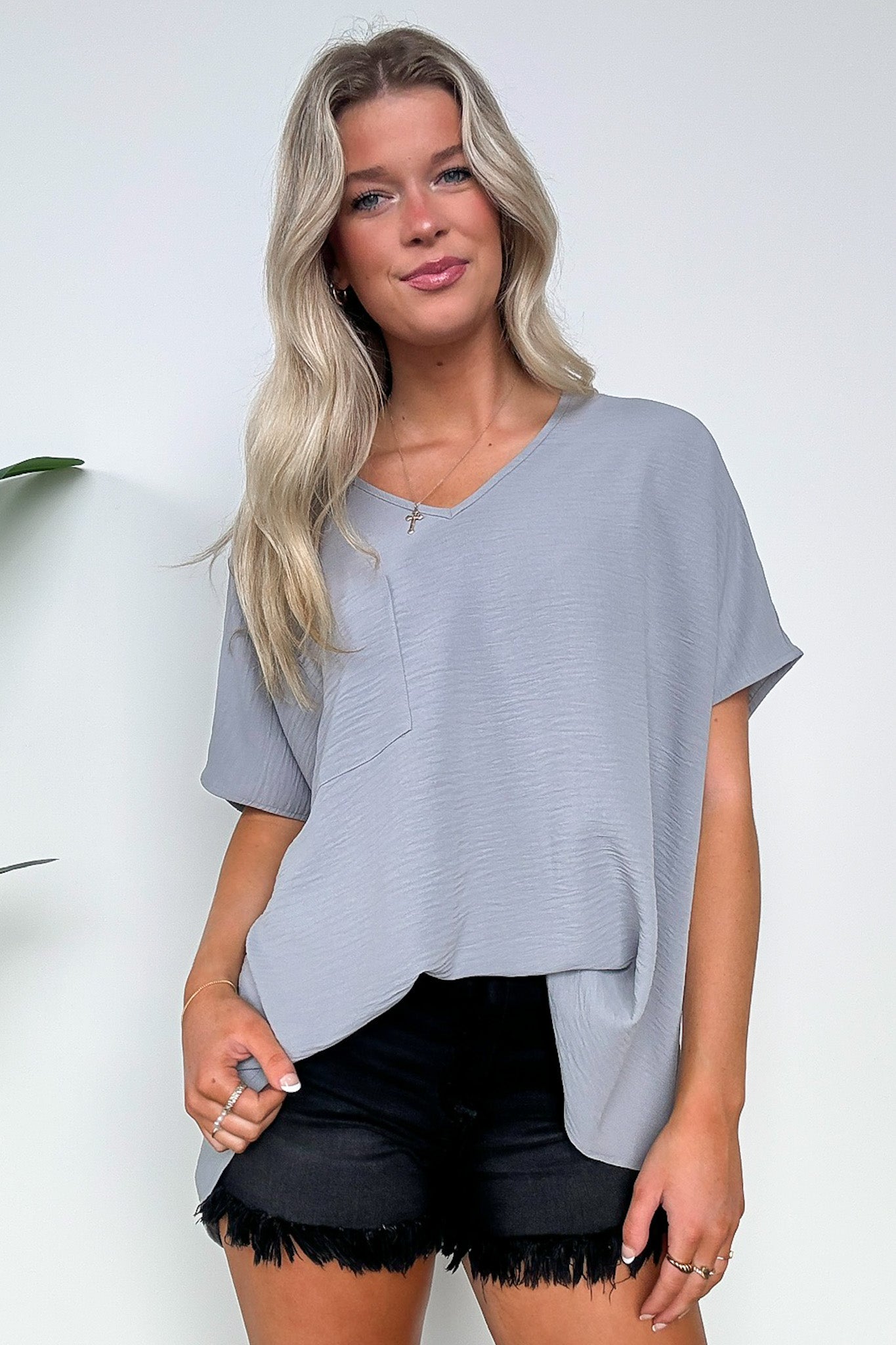  Have it Here V-Neck Pocket Top | BACK IN STOCK + NEW COLORS - Madison and Mallory