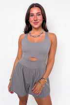 Haylee Cutout Active Romper - Madison and Mallory