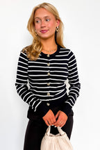 Heirloom Stripe Knit Cardigan - Madison and Mallory