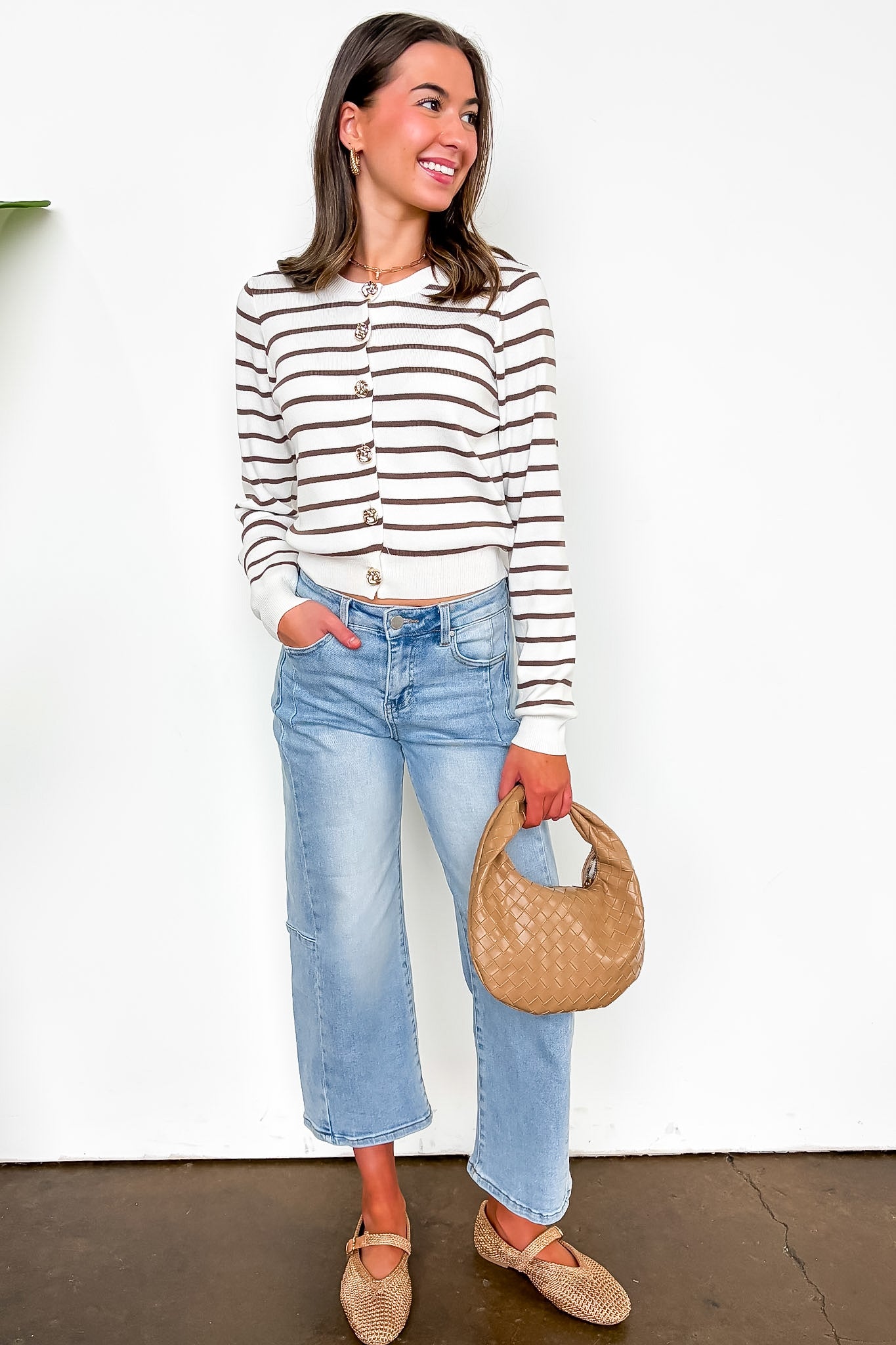 Heirloom Stripe Knit Cardigan - Madison and Mallory