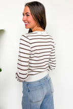 Heirloom Stripe Knit Cardigan - Madison and Mallory