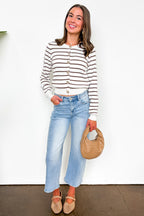 Heirloom Stripe Knit Cardigan - Madison and Mallory