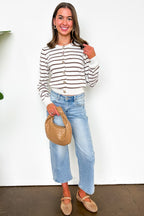 Heirloom Stripe Knit Cardigan - Madison and Mallory