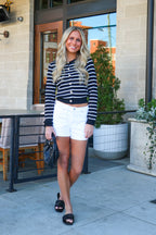 Heirloom Stripe Knit Cardigan - Madison and Mallory