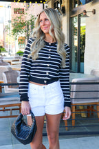 Heirloom Stripe Knit Cardigan - Madison and Mallory