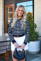 Heirloom Stripe Knit Cardigan - Madison and Mallory