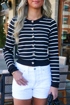 Heirloom Stripe Knit Cardigan - Madison and Mallory