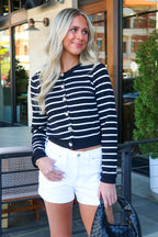 Heirloom Stripe Knit Cardigan - Madison and Mallory