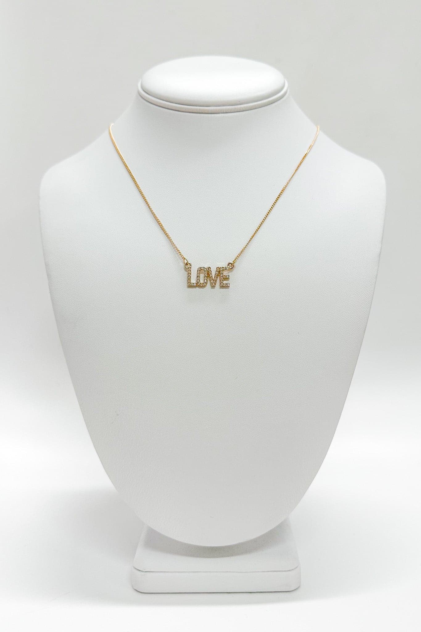 Hello Love Rhinestone Necklace - FINAL SALE - Madison and Mallory
