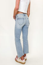 Heritage Mid Rise Crop Flare Jeans - Madison and Mallory