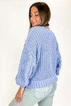 Heritage Knit V-Neck Cable Sweater - FINAL SALE - Madison and Mallory