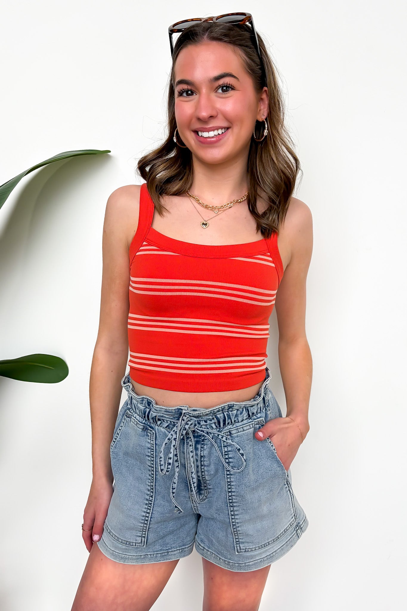 Horizon Lines Striped Tank Top - Madison and Mallory