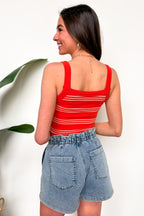 Horizon Lines Striped Tank Top - Madison and Mallory