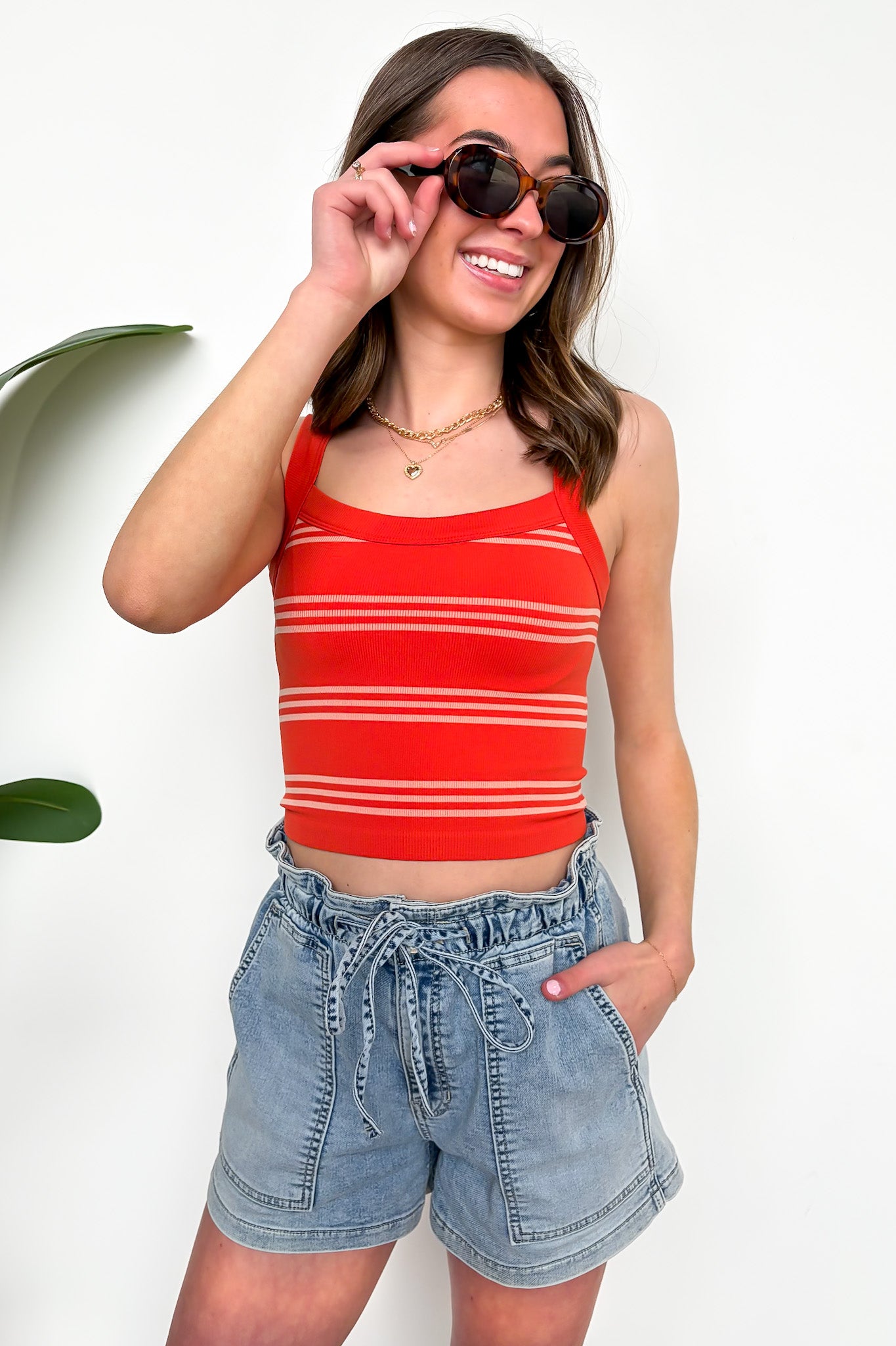 Horizon Lines Striped Tank Top - Madison and Mallory