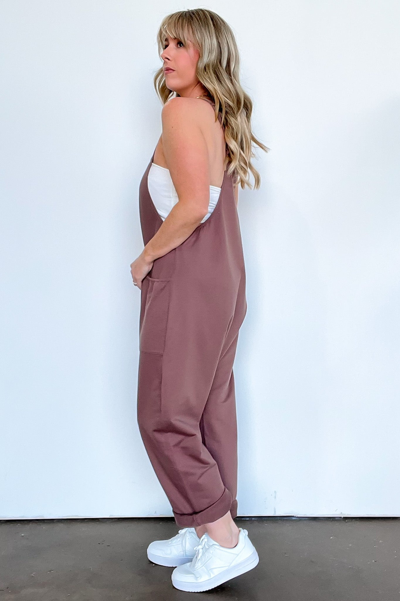  Hot Shot V-Neck Relaxed Jumpsuit - Madison and Mallory