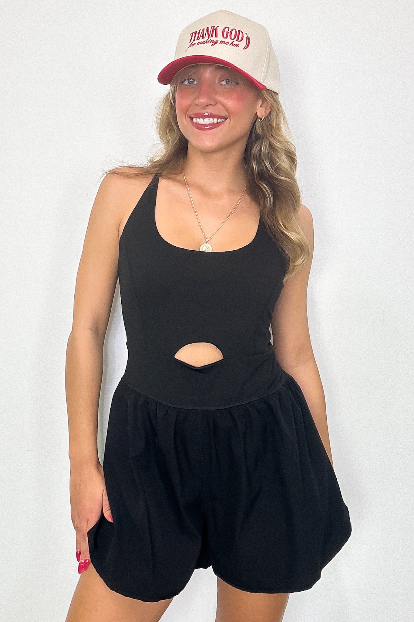 Haylee Cutout Active Romper - Madison and Mallory