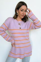 Cozy Stripe Delight Knit Sweater - FINAL SALE - Madison and Mallory