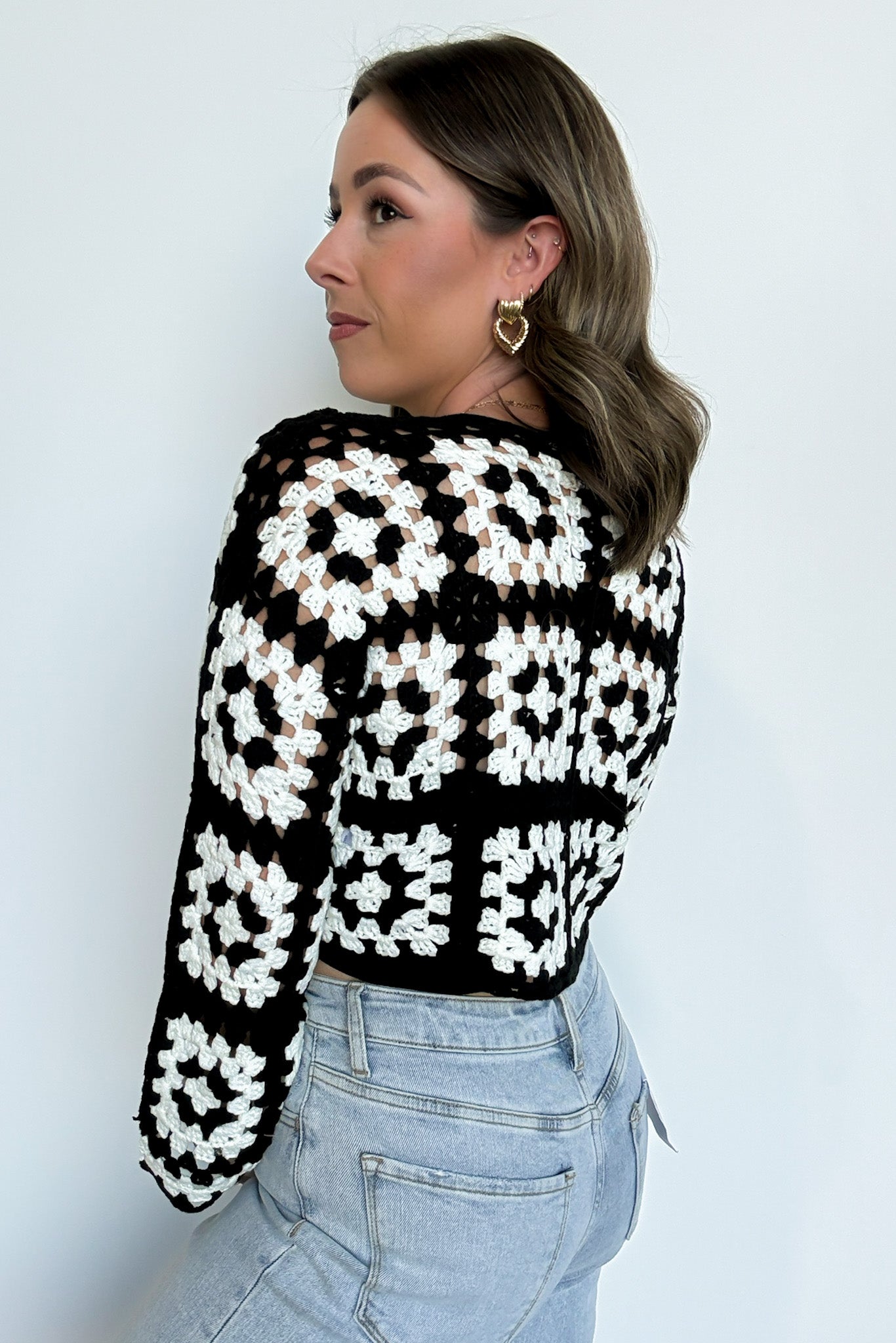  Timeless Vibes Crochet Square Cardigan - Madison and Mallory