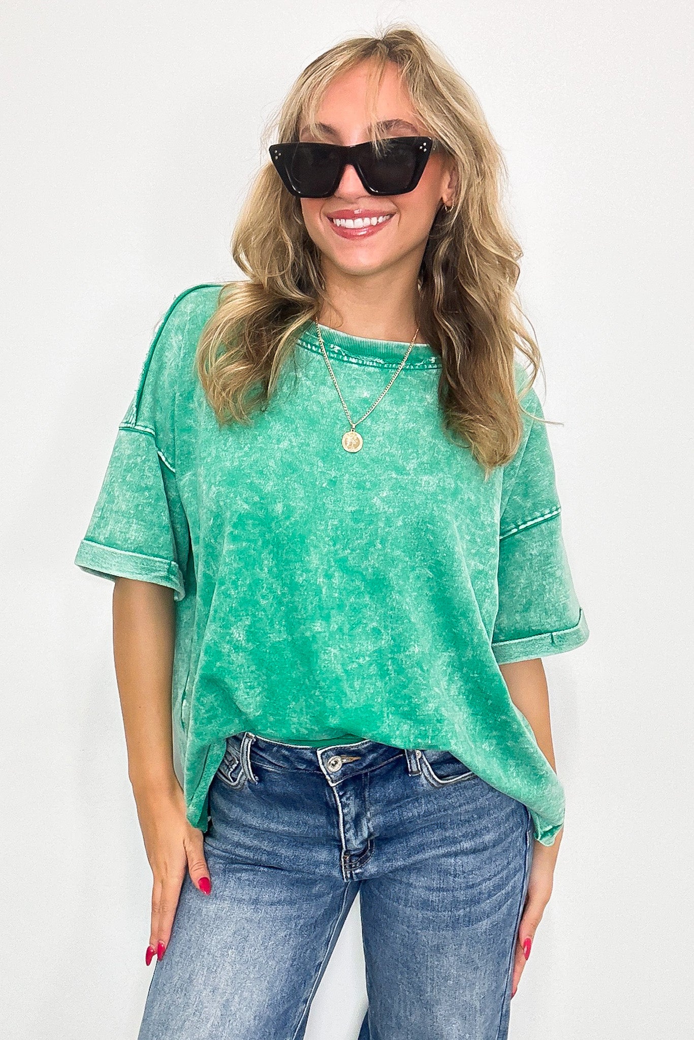 Wild Drift Acid Wash Relaxed Tee - BACK IN STOCK - Madison and Mallory