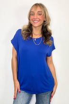 Camielle Round Neck Short Sleeve Top - FINAL SALE - Madison and Mallory