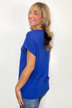 Camielle Round Neck Short Sleeve Top - FINAL SALE - Madison and Mallory