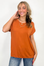 Camielle Round Neck Short Sleeve Top - FINAL SALE - Madison and Mallory
