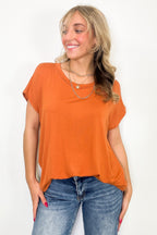 Camielle Round Neck Short Sleeve Top - FINAL SALE - Madison and Mallory