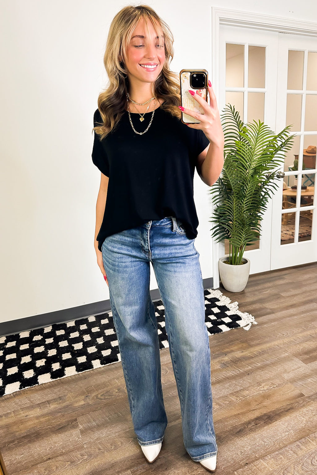 Camielle Round Neck Short Sleeve Top - FINAL SALE - Madison and Mallory