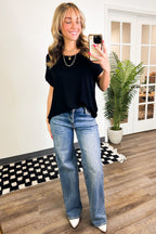Camielle Round Neck Short Sleeve Top - FINAL SALE - Madison and Mallory