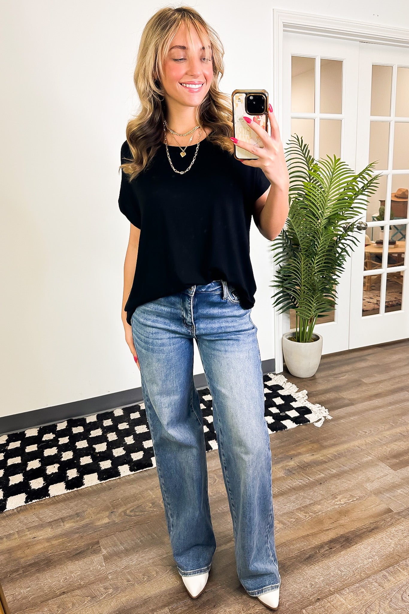 Camielle Round Neck Short Sleeve Top - FINAL SALE - Madison and Mallory