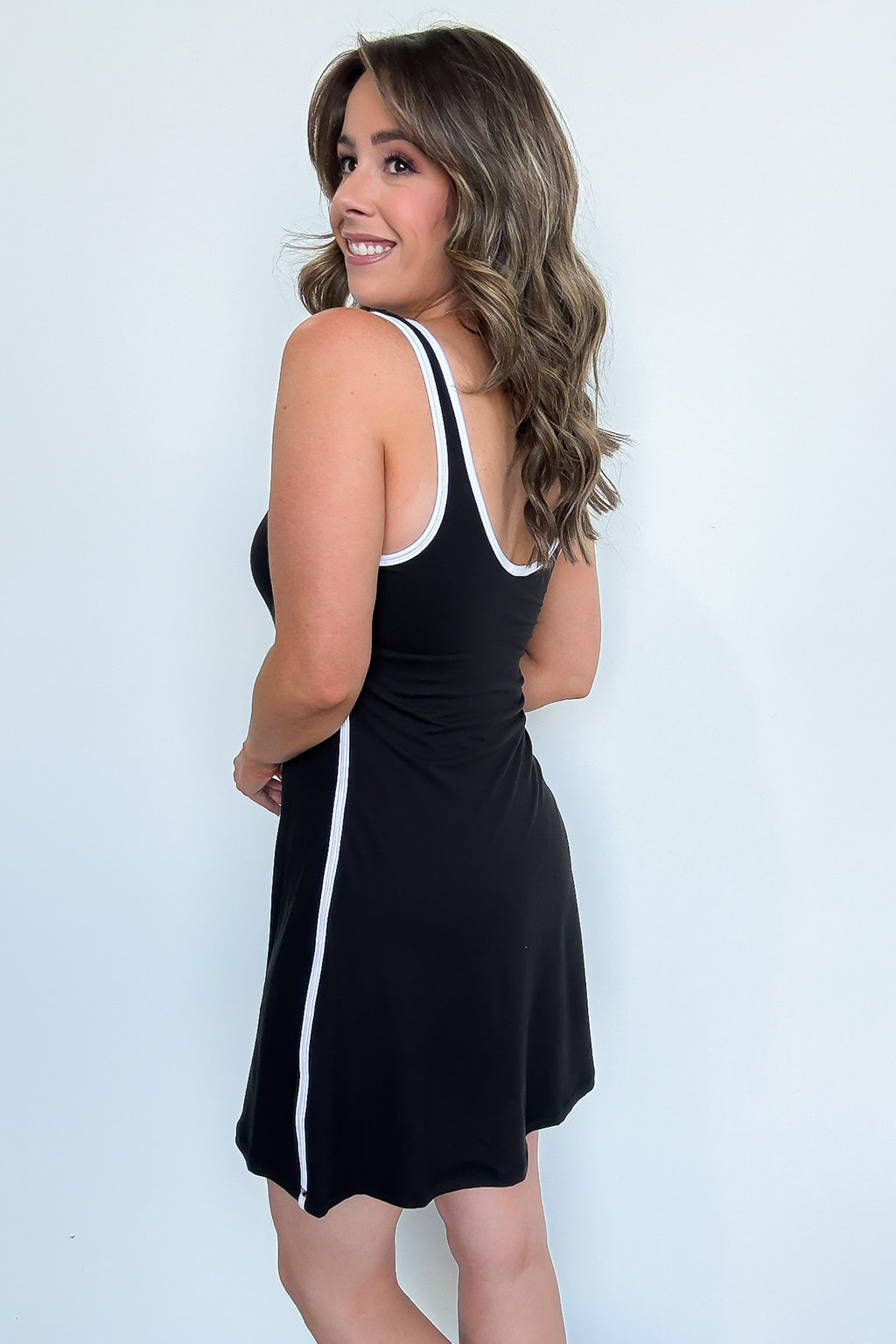 Effortless Moves Piping Accent Active Romper - Madison and Mallory