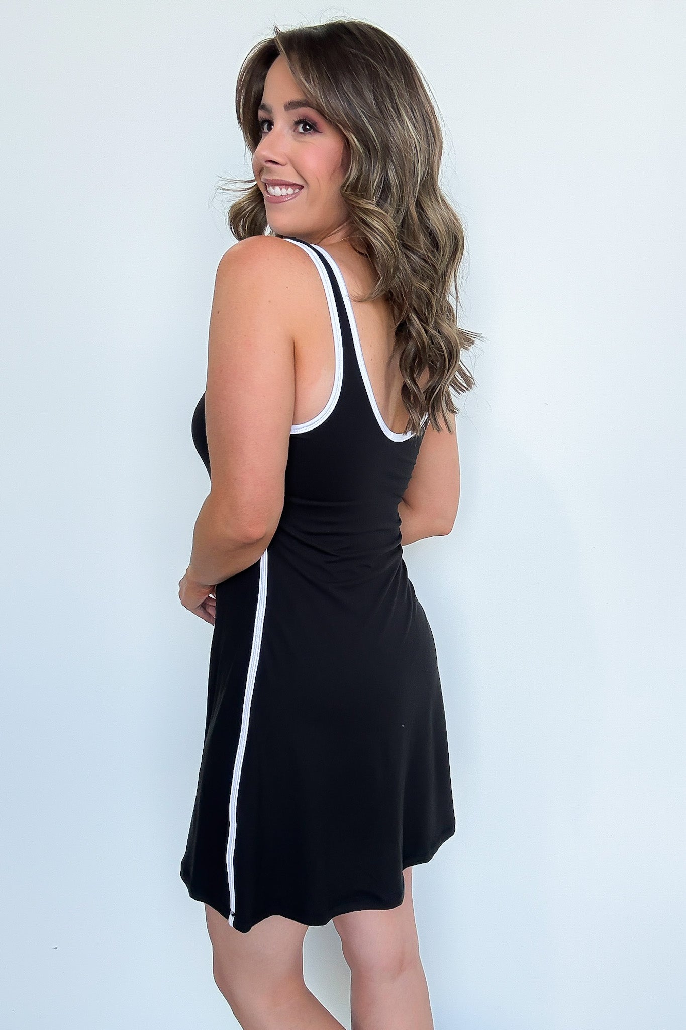 Effortless Moves Piping Accent Active Romper - Madison and Mallory