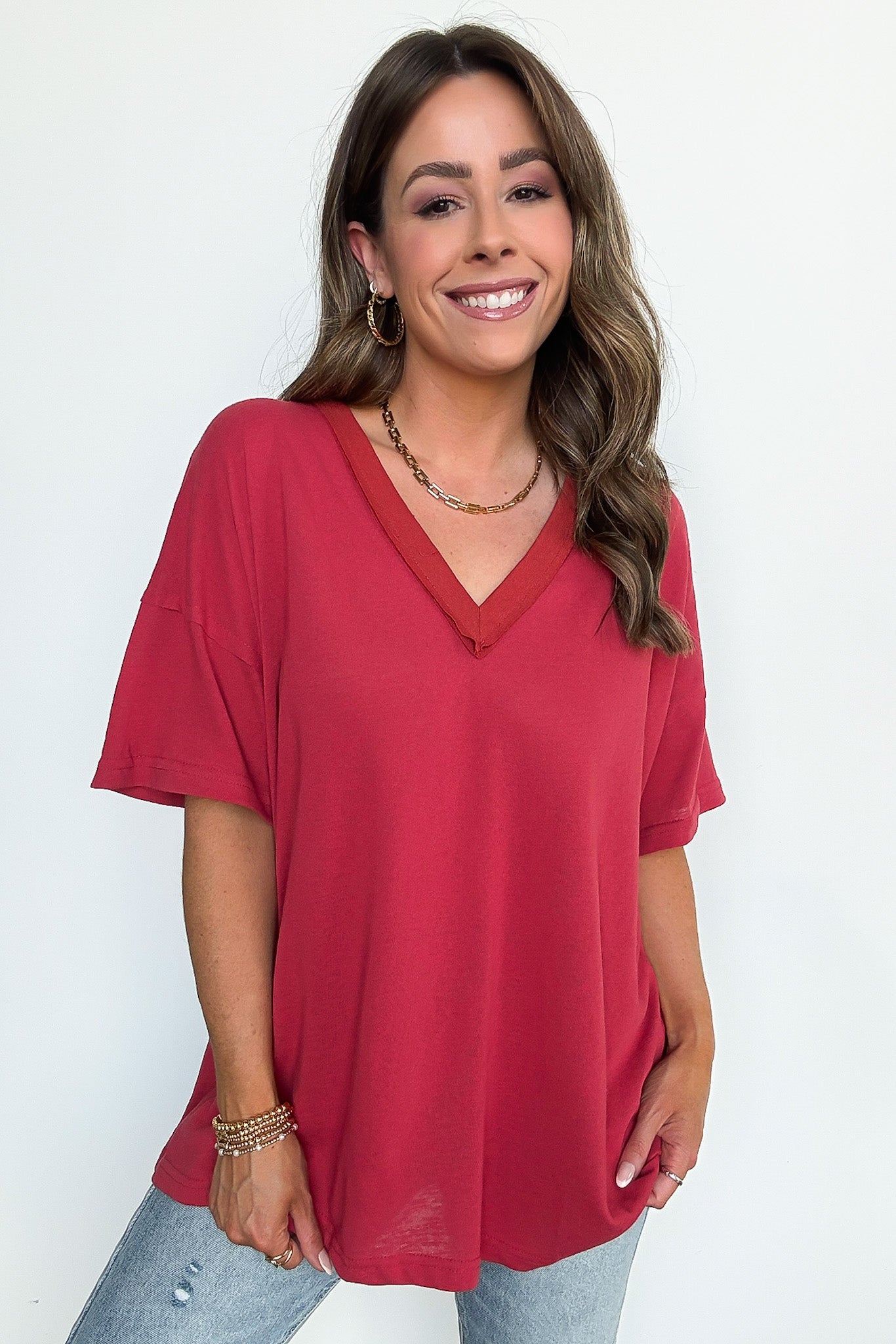 Free Spirit Stone Washed Tee - BACK IN STONE - Madison and Mallory
