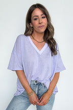 Free Spirit Stone Washed Tee - BACK IN STONE - Madison and Mallory