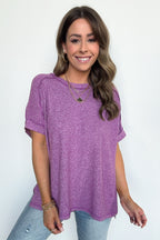 Sunday Muse Melange High Low Tee - BACK IN STOCK - Madison and Mallory