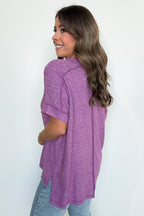 Sunday Muse Melange High Low Tee - BACK IN STOCK - Madison and Mallory