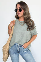 Sunday Muse Melange High Low Tee - BACK IN STOCK - Madison and Mallory