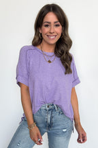Sunday Muse Melange High Low Tee - BACK IN STOCK - Madison and Mallory