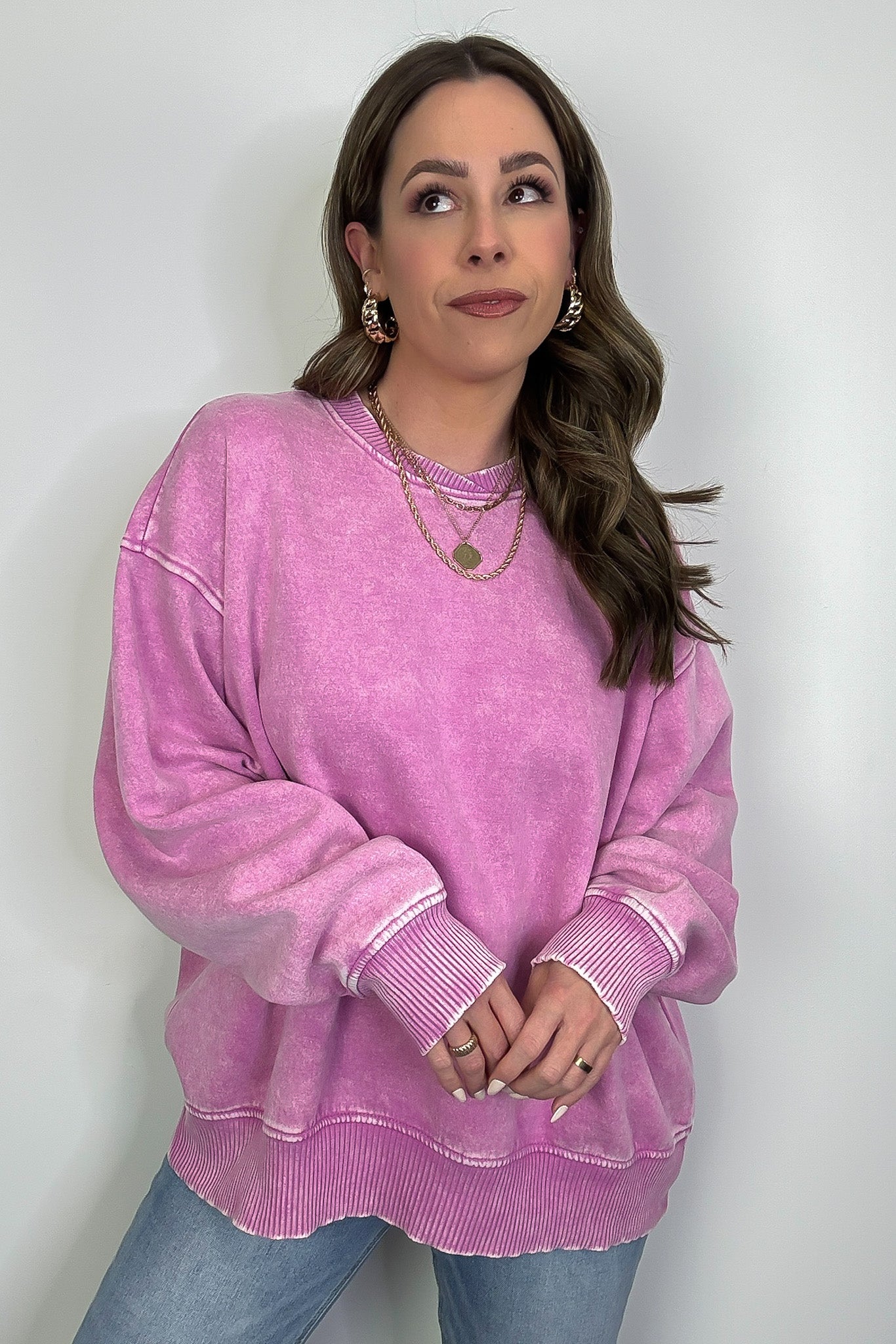 Cozy Vibes Acid Wash Oversized Pullover - BACK IN STOCK · Madison