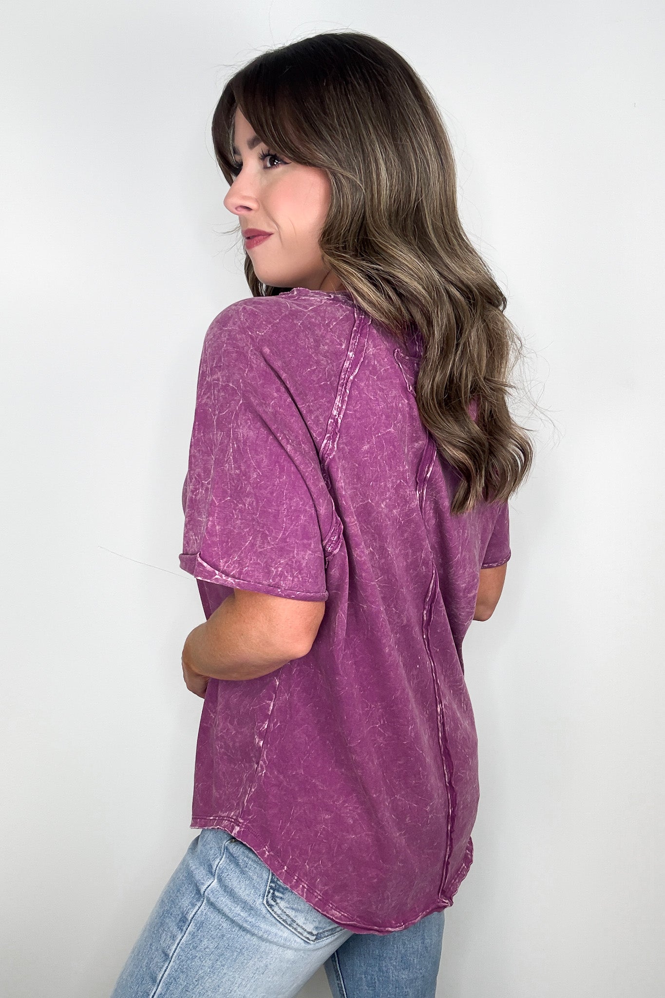 Carowyn Mineral Wash Relaxed Fit Top - BACK IN STOCK - Madison and Mallory