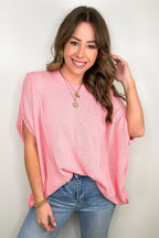 Candice Drop Shoulder Exposed Seam Sweater - BACK IN STOCK - Madison and Mallory