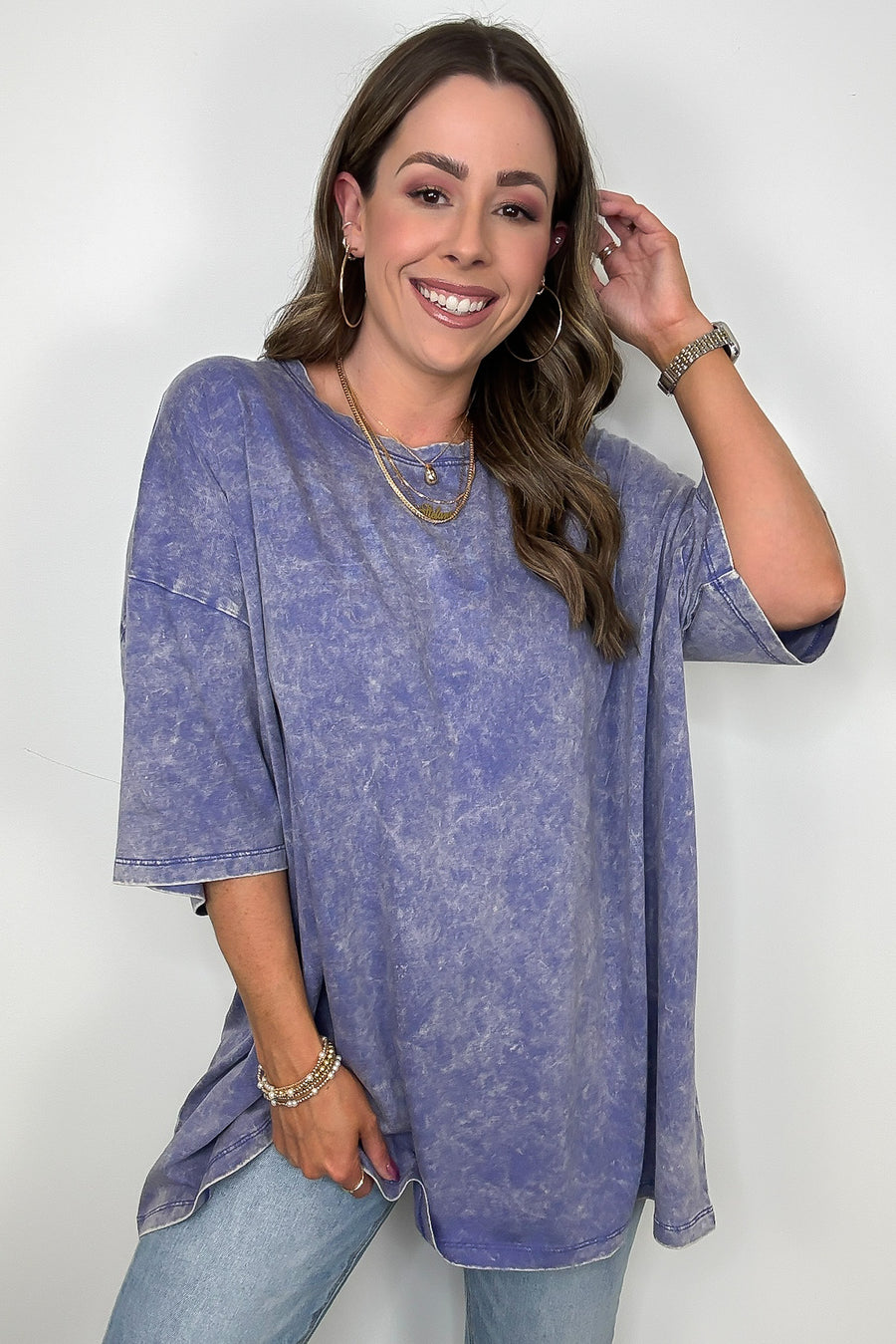 Weekend Awaits Mineral Wash Oversized Top - BACK IN STOCK - Madison and Mallory