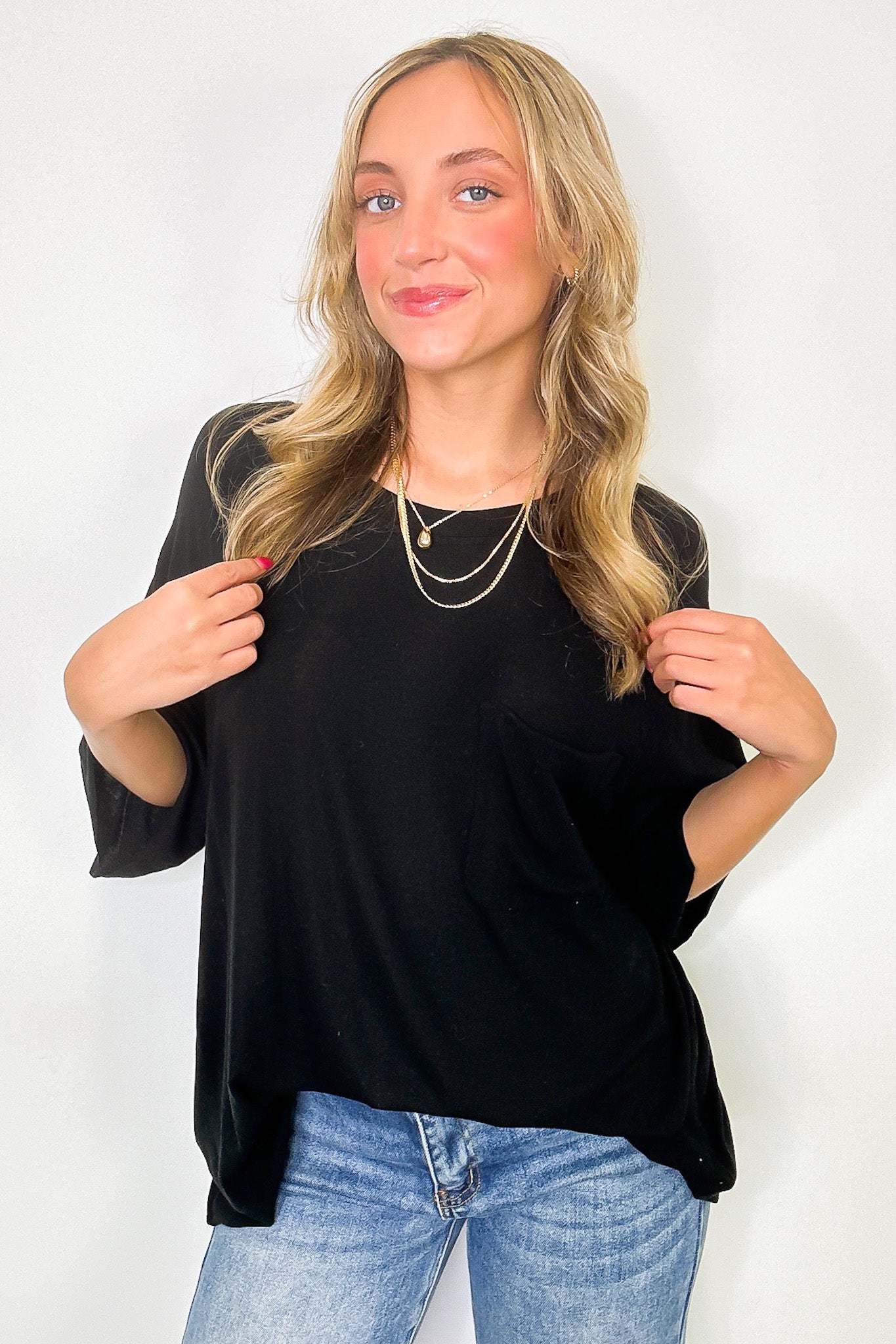 Inspire Me Casual Pocket Tee - BACK IN STOCK - Madison and Mallory
