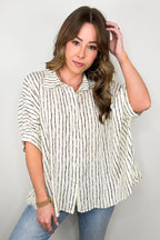 Timeless Charm Flowy Blouse Top - FINAL SALE - Madison and Mallory