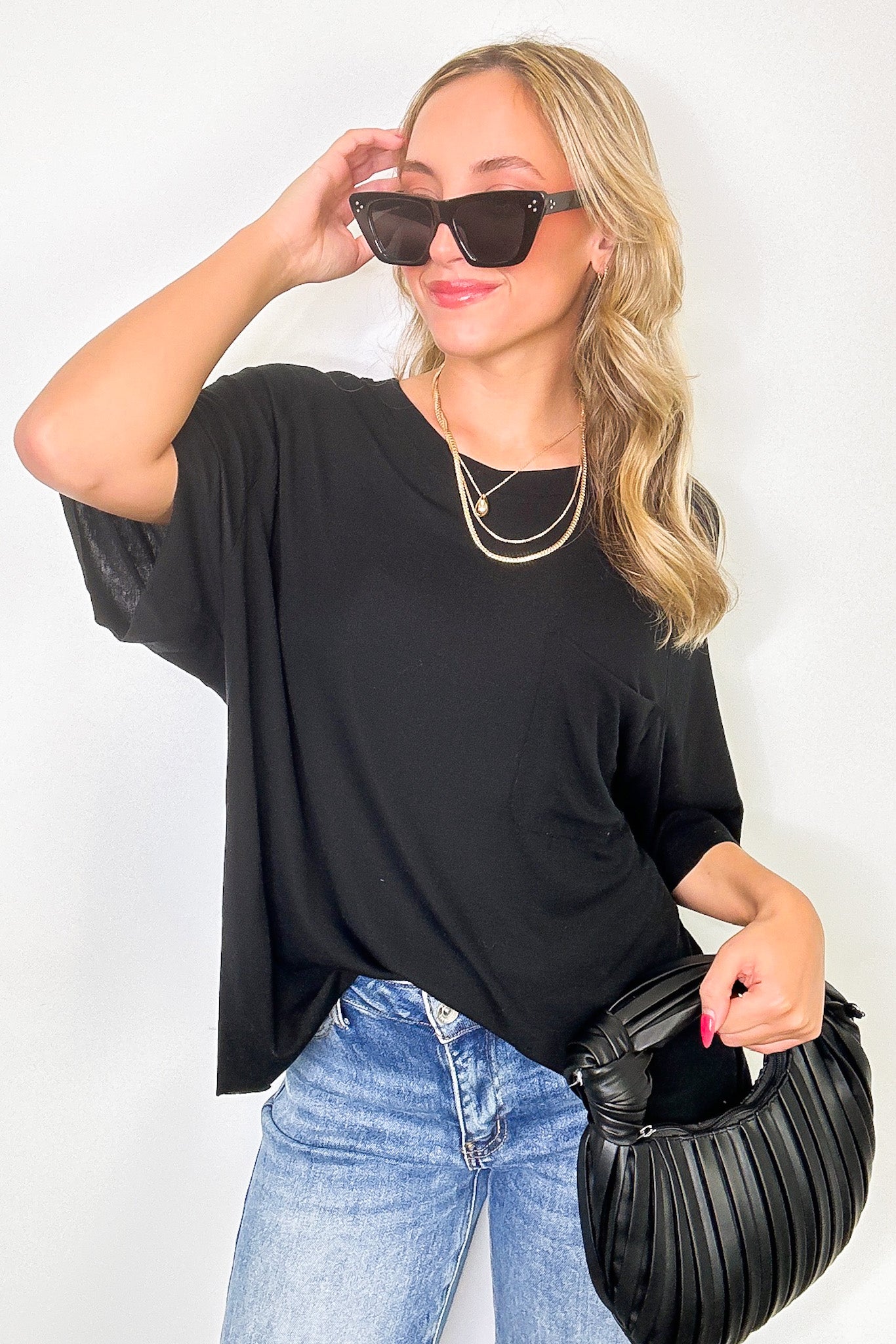 Inspire Me Casual Pocket Tee - BACK IN STOCK - Madison and Mallory